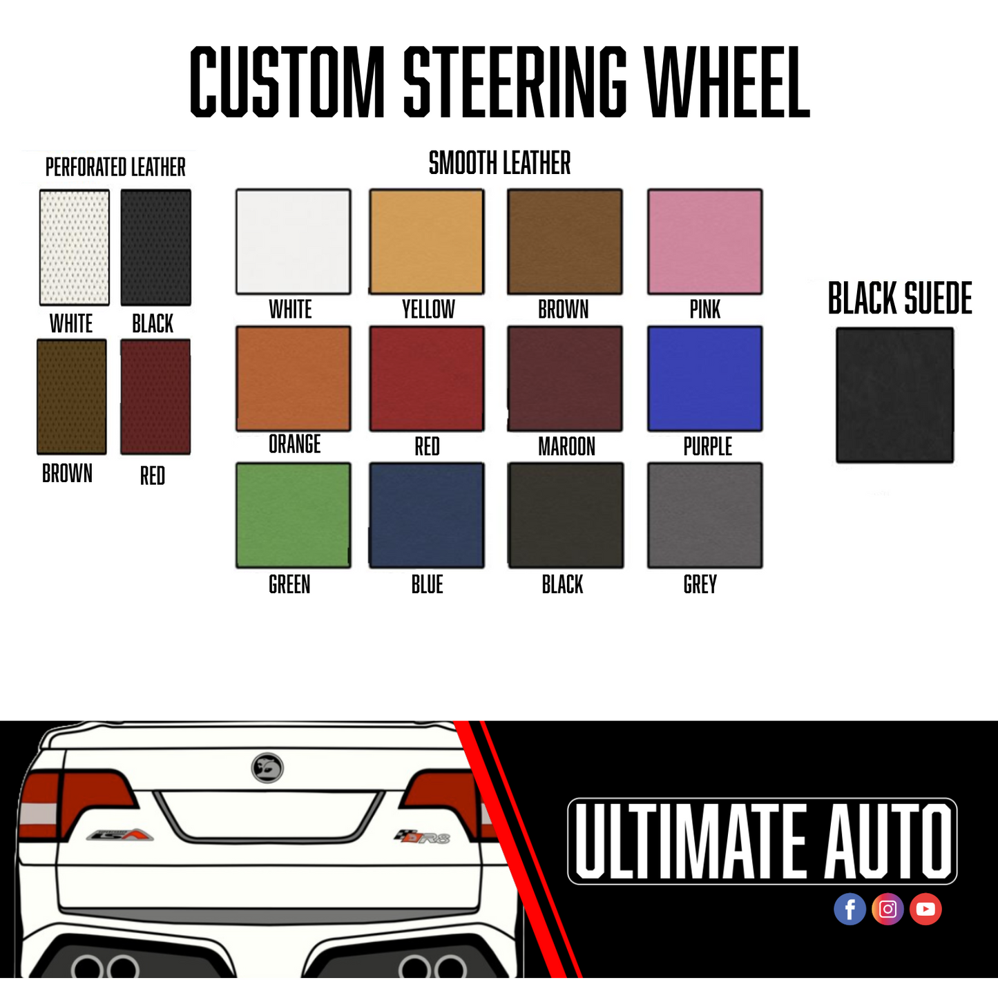 VY-VF HSV Steering wheel CUSTOM OPTIONS