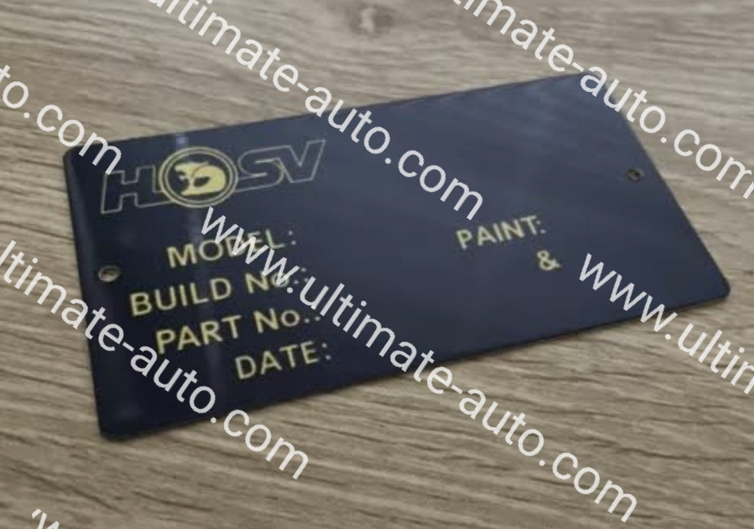 VT - VY HSV Build plate